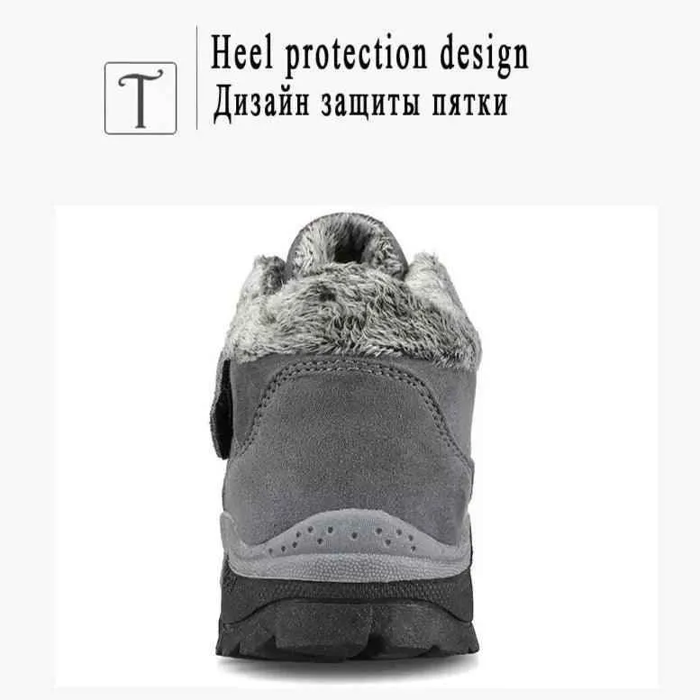 Ankle Boots Winter Plush Fashion Wedge Waterproof Women's Casual Shoes