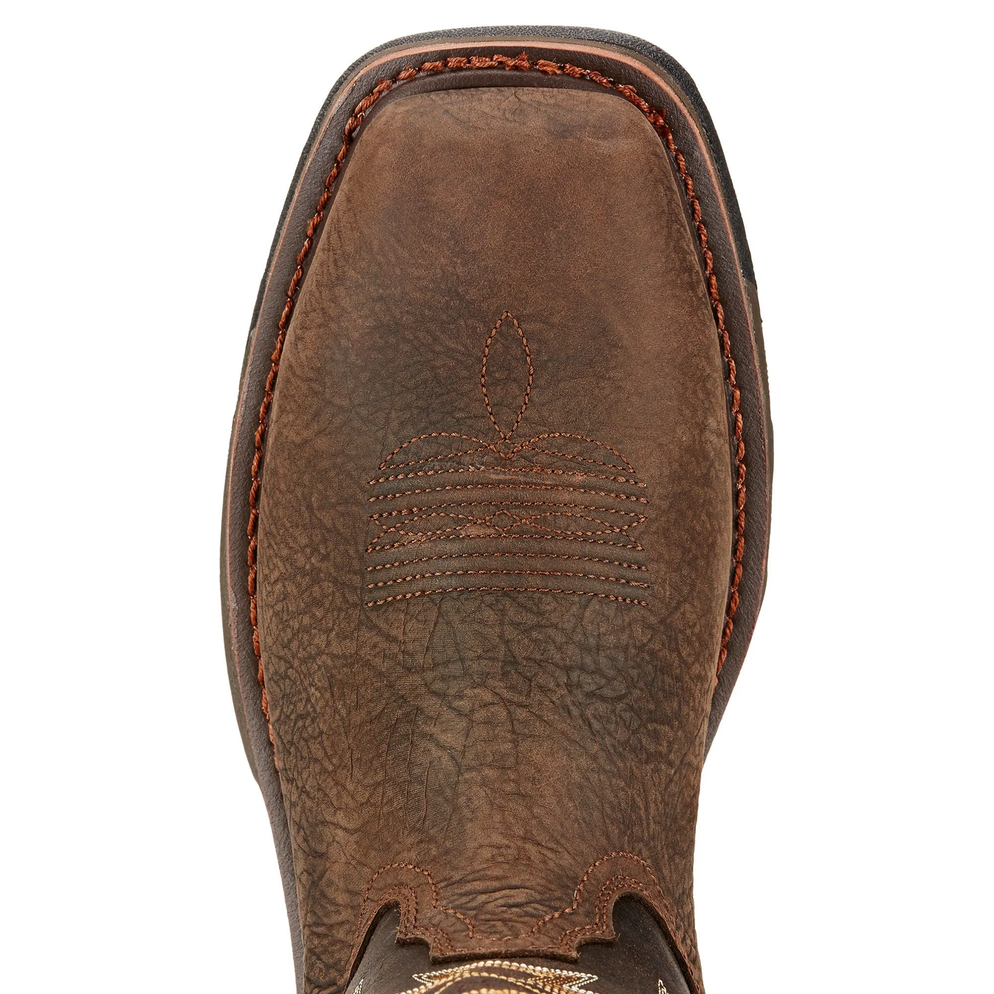 Ariat Mens Workhog Wide Square Toe Waterproof Composite Toe Work Boot Bruin Brown