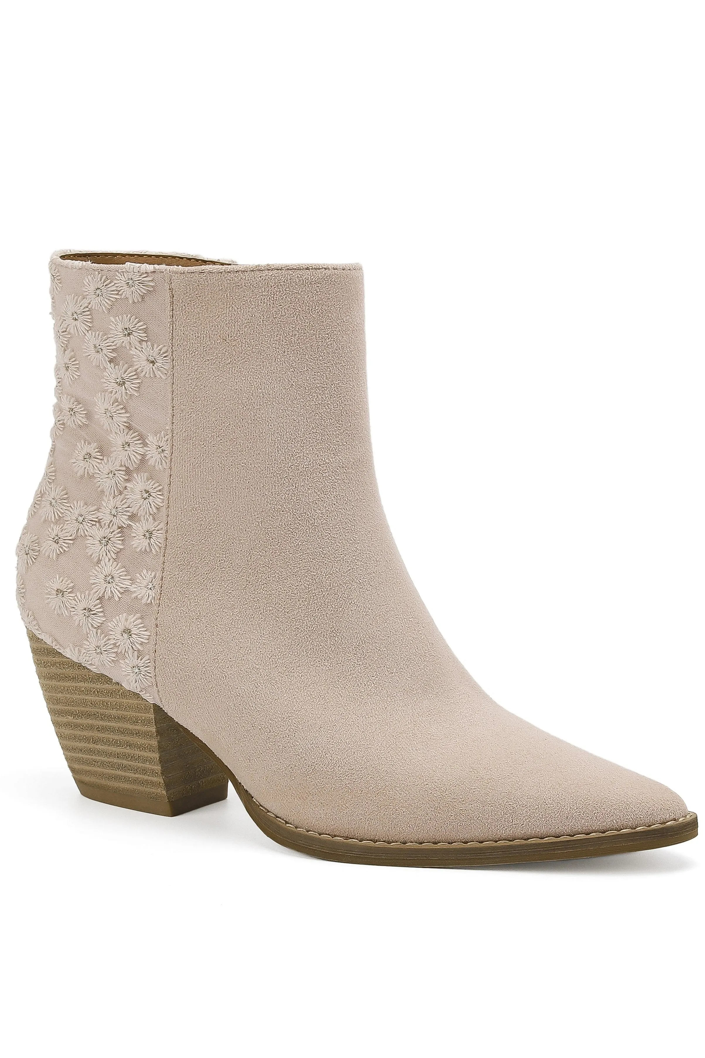 ARISA-73-L Floral Embellished Ankle Boots