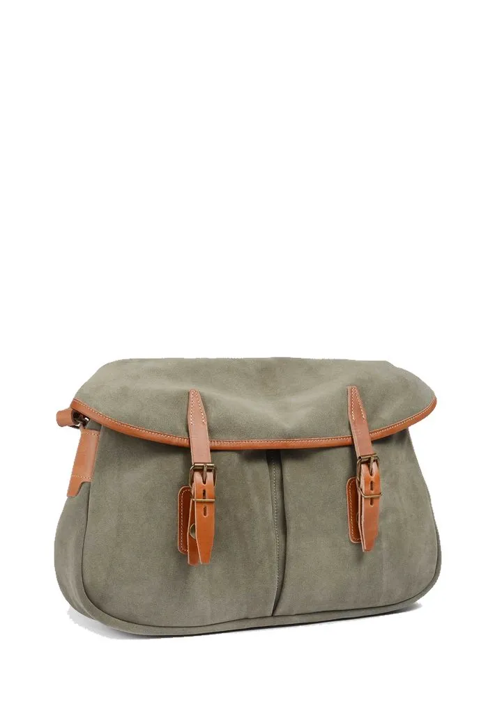 bleu de chauffe Musette M Sage Cow Suede
