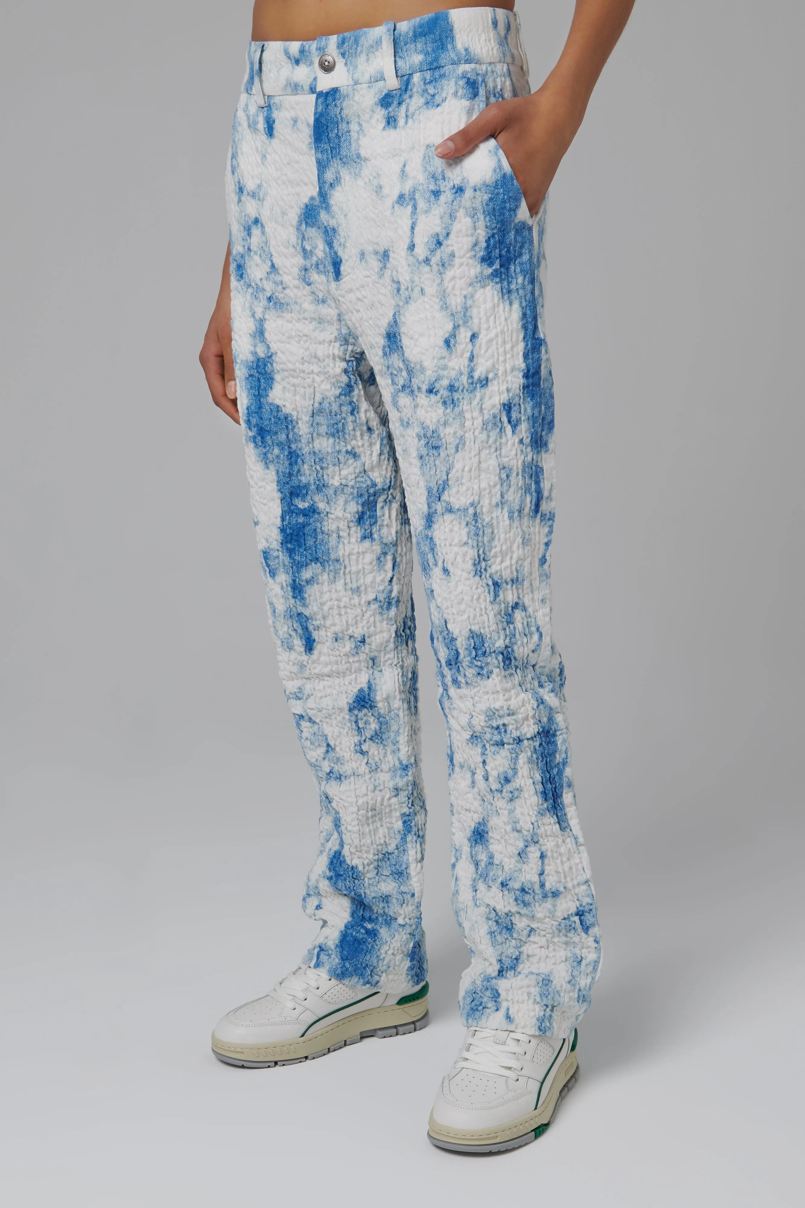 Blue Soft Track Pants