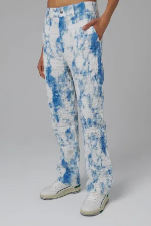 Blue Soft Track Pants