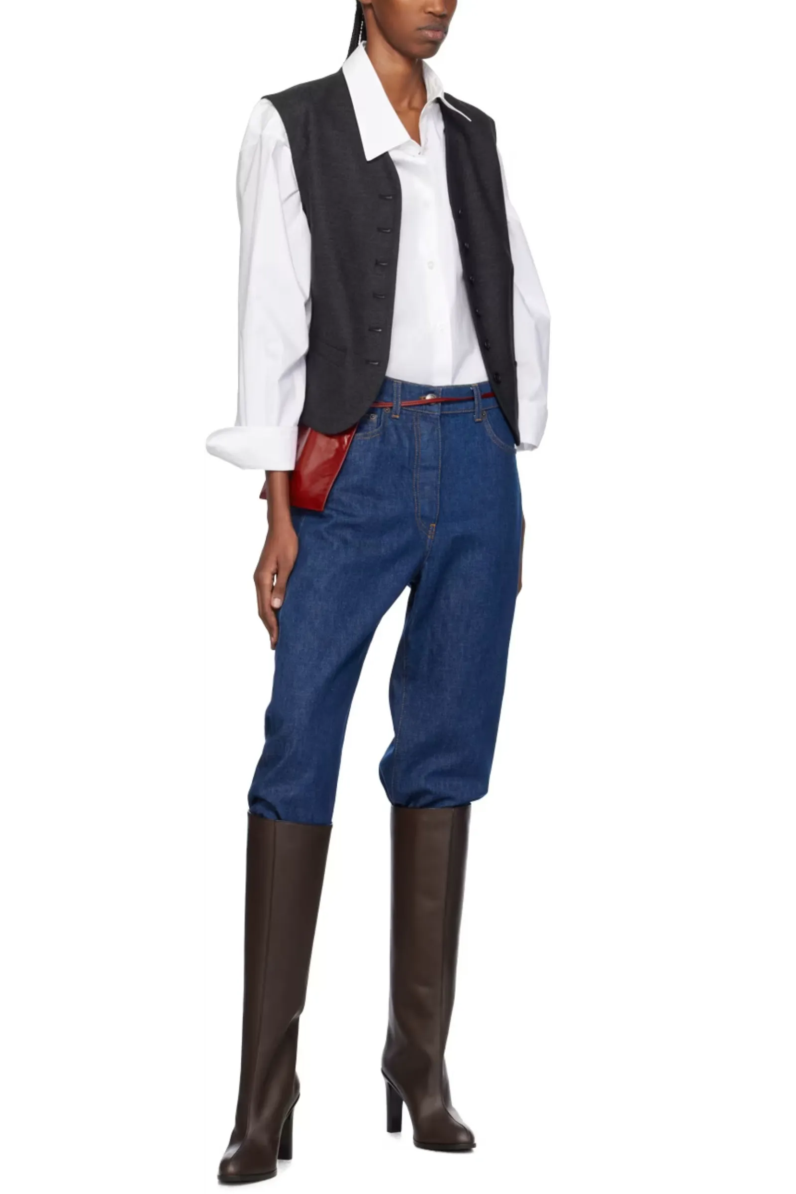Brown Wide Shaft Boots