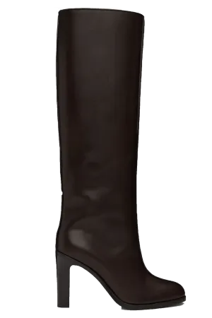 Brown Wide Shaft Boots