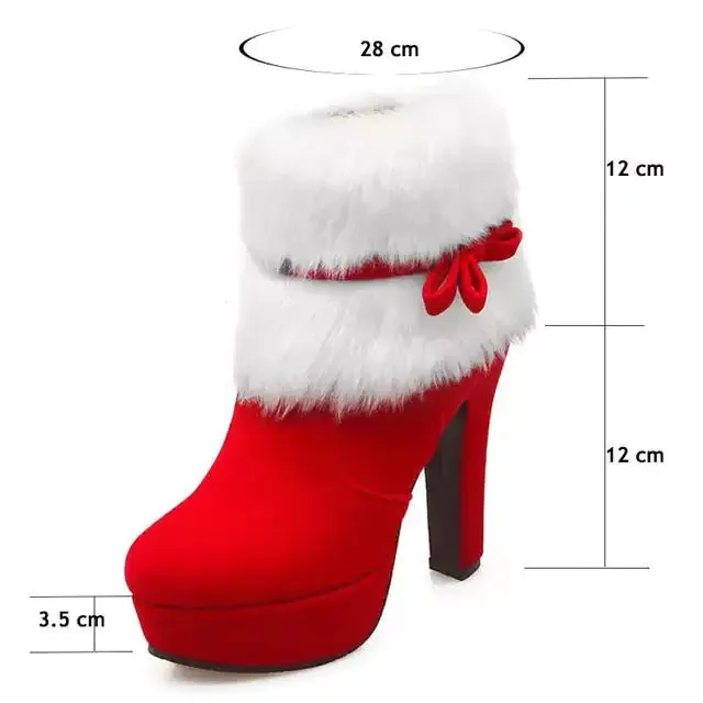 Christmas High Heel Boots