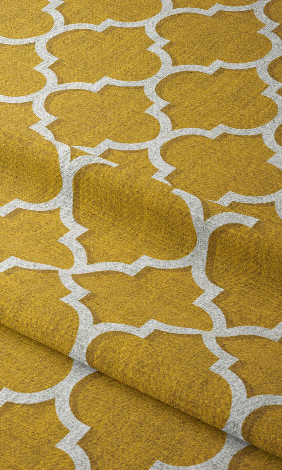 'Curio' Trellis Tile Print Shades (Yellow/ White)