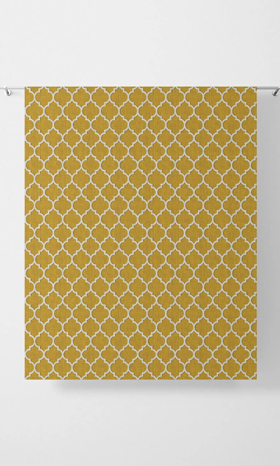 'Curio' Trellis Tile Print Shades (Yellow/ White)