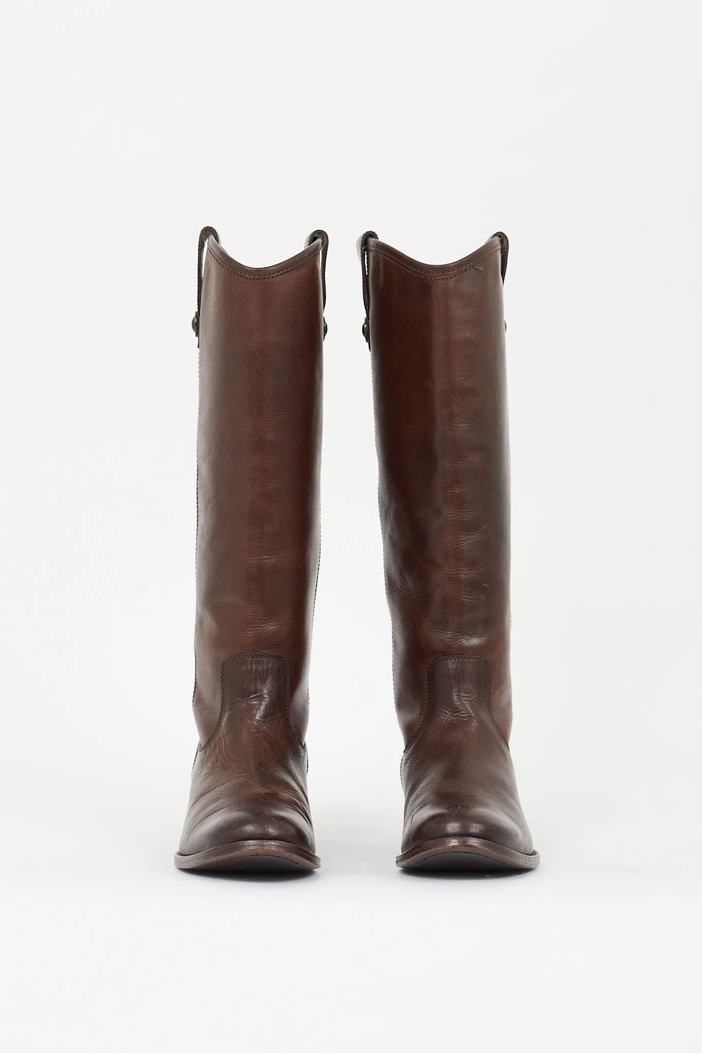 Dark Brown Leather Melissa Button Boot