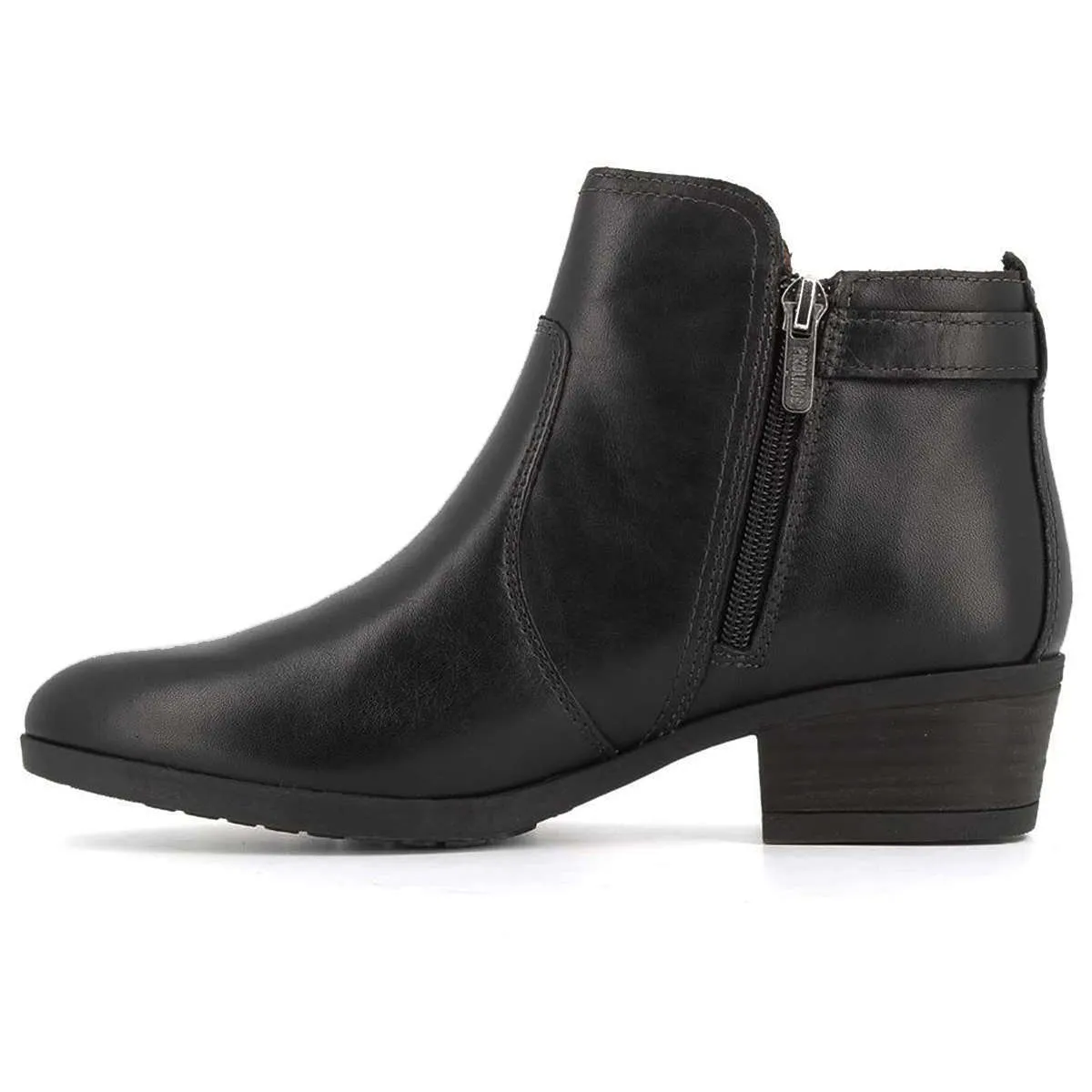 Daroca Calfskin Leather Women's Zip up Ankle Boots