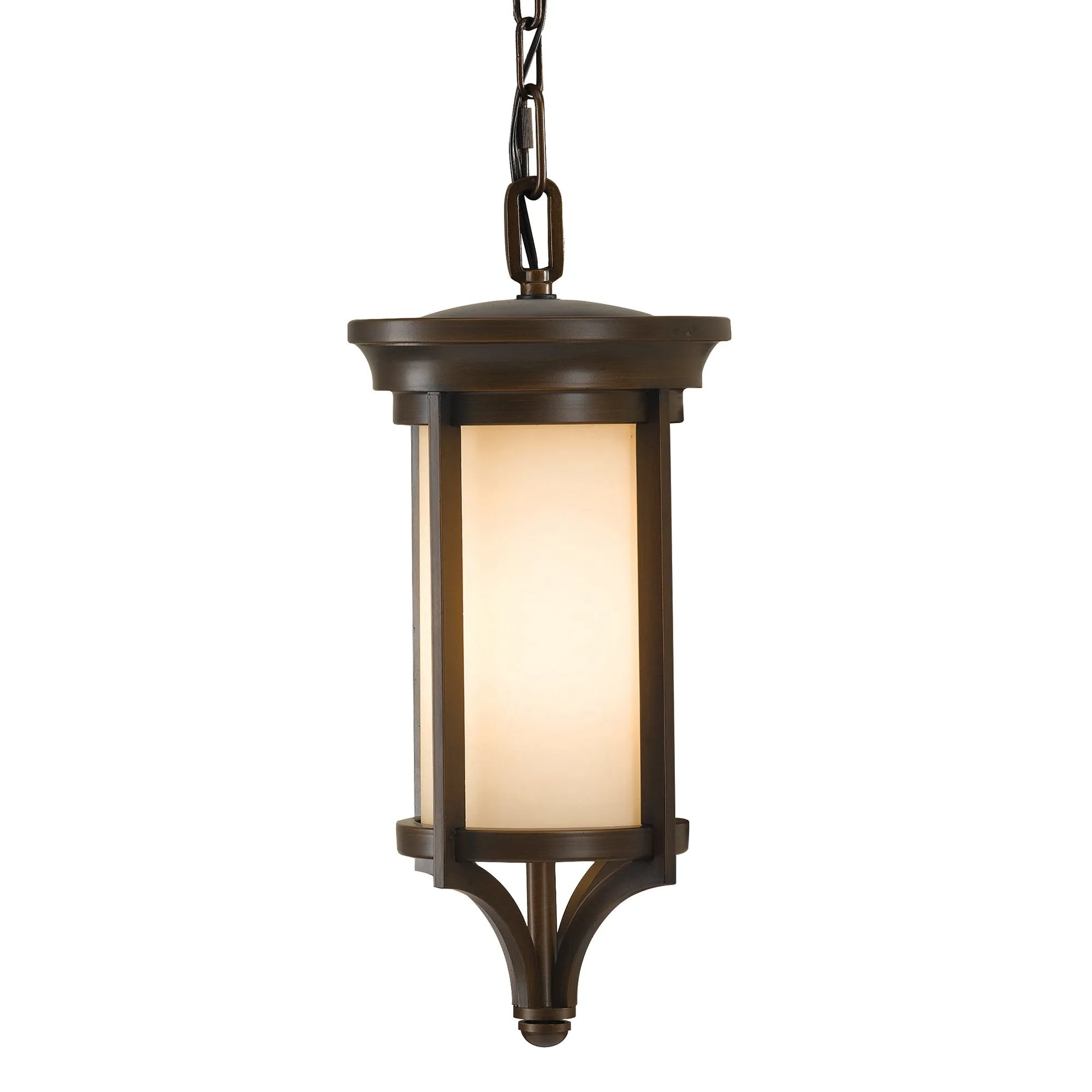 FE-MERRILL8-S Feiss Merrill 1 Light Small Hanging Lantern Heritage Bronze