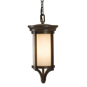 FE-MERRILL8-S Feiss Merrill 1 Light Small Hanging Lantern Heritage Bronze