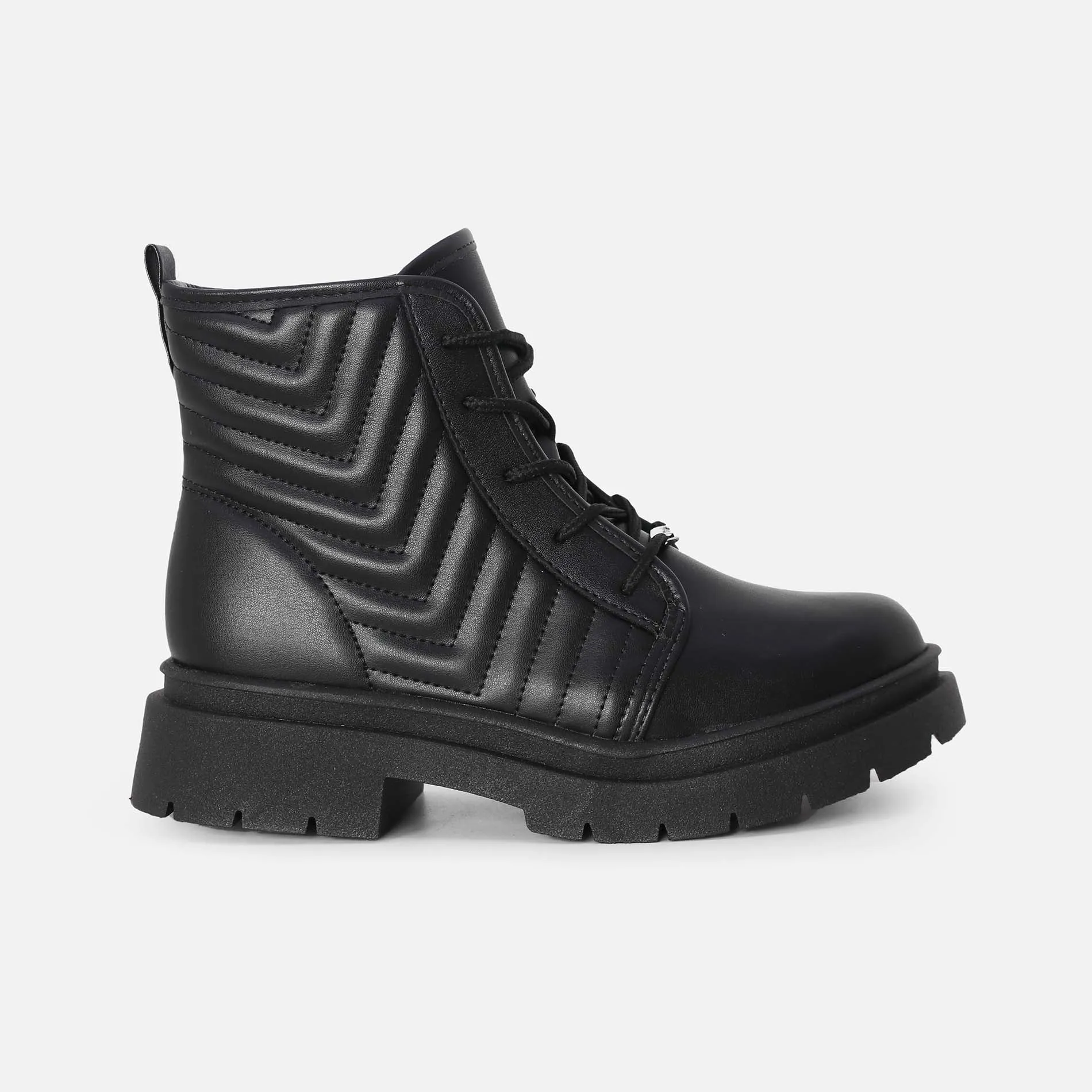 GIRLS CASUAL LACE UP BOOTS