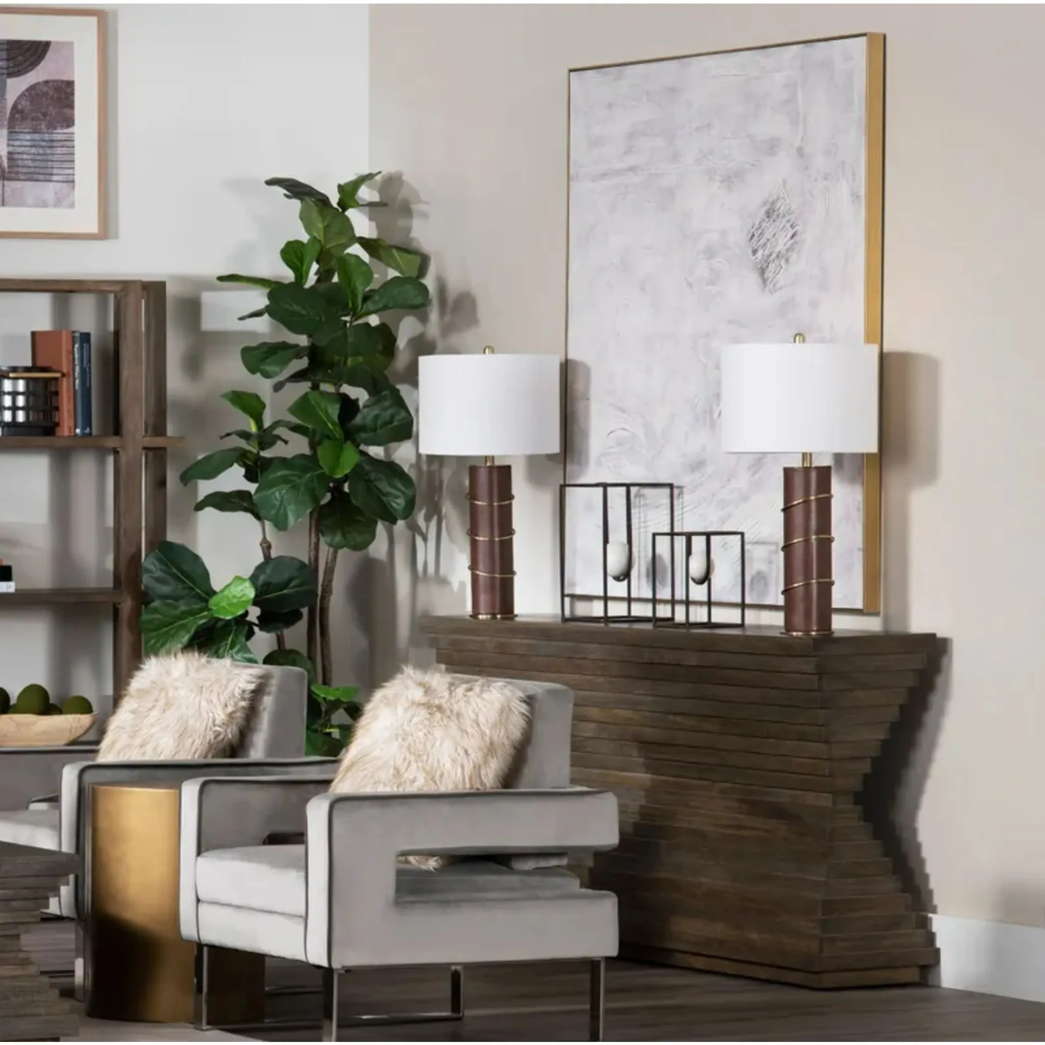 Highland Park Console Table - Brown