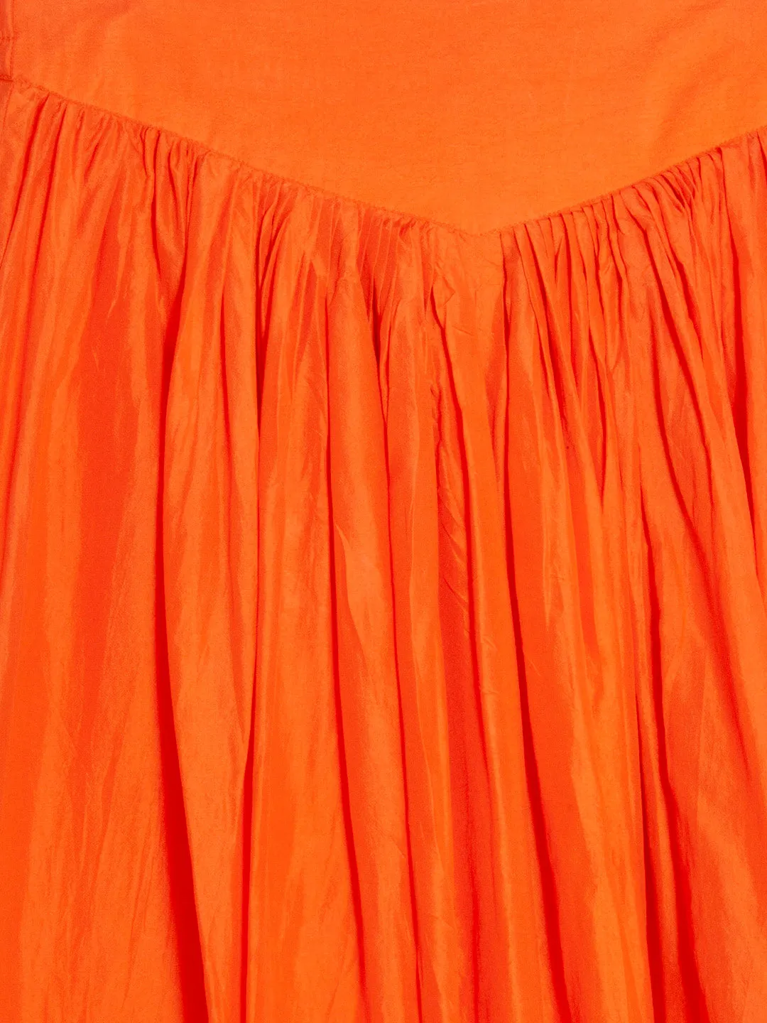 Indian silk embroidered skirt