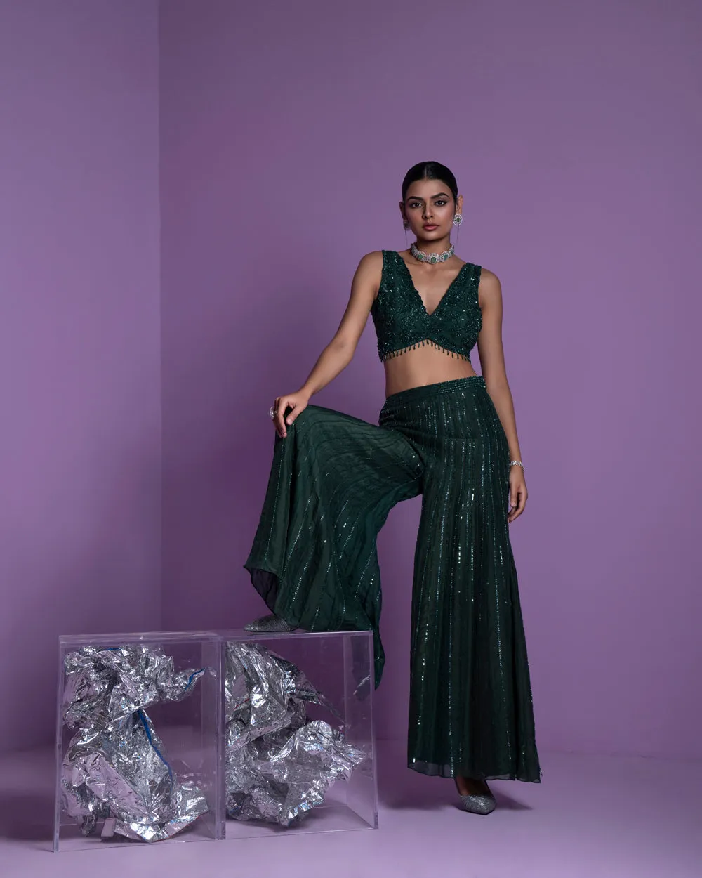 Lush Green Pant Set