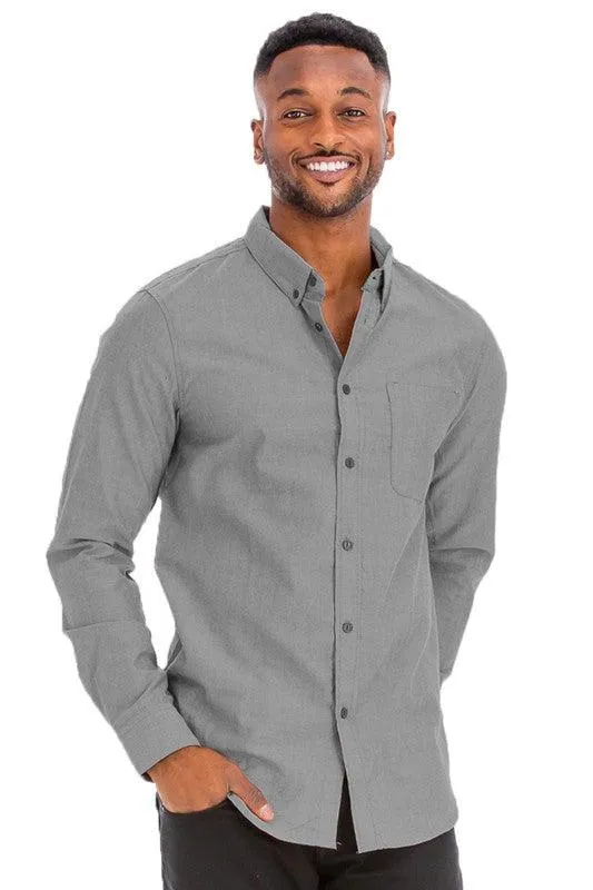 Mens Pastel Casual Long Sleeve Shirts