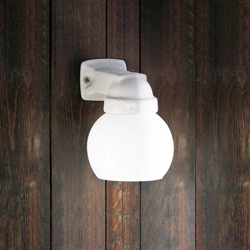 Mini Glazed Ceramic Arm Wall Light