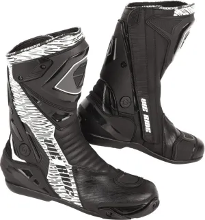 Modeka Yron motorcycle boots, black/white