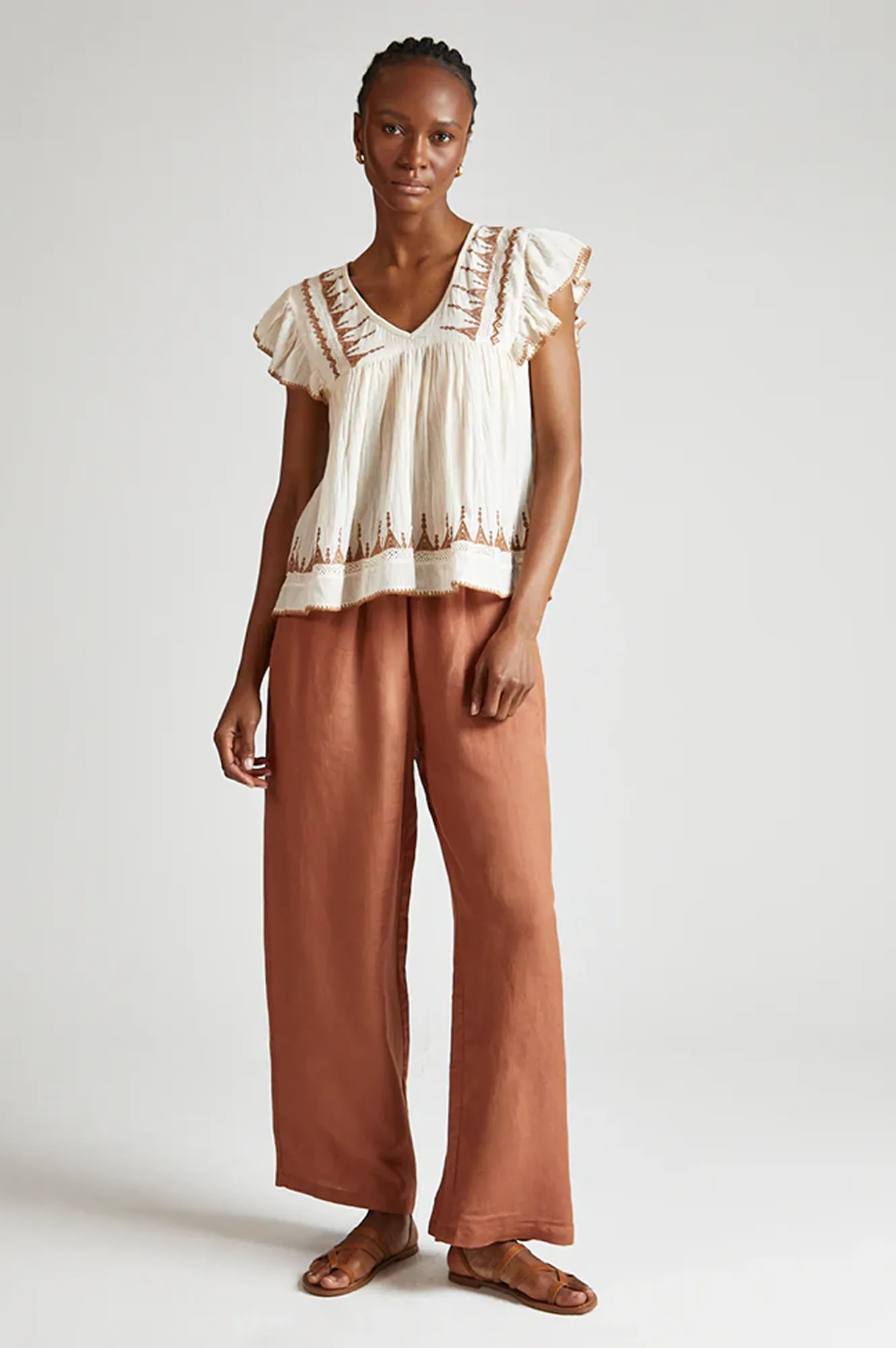 Raffya Mariana Ecru Blouse
