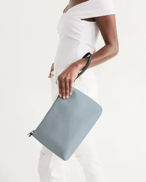 Shaded Pale Cyan Gray Zip Pouch | C10M0Y0K30