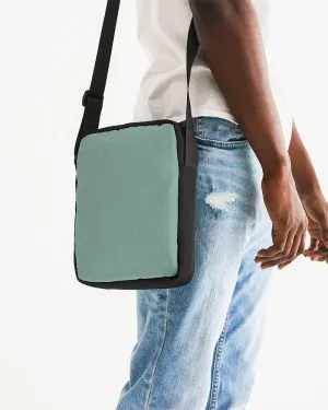 Shaded Pale Pastel Green Gray Messenger Pouch | C30M0Y22K30