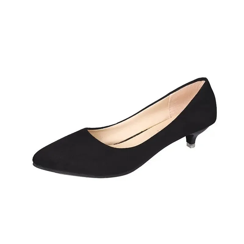 Shallow Casual Low Heels Pointed Toe Office Shoes