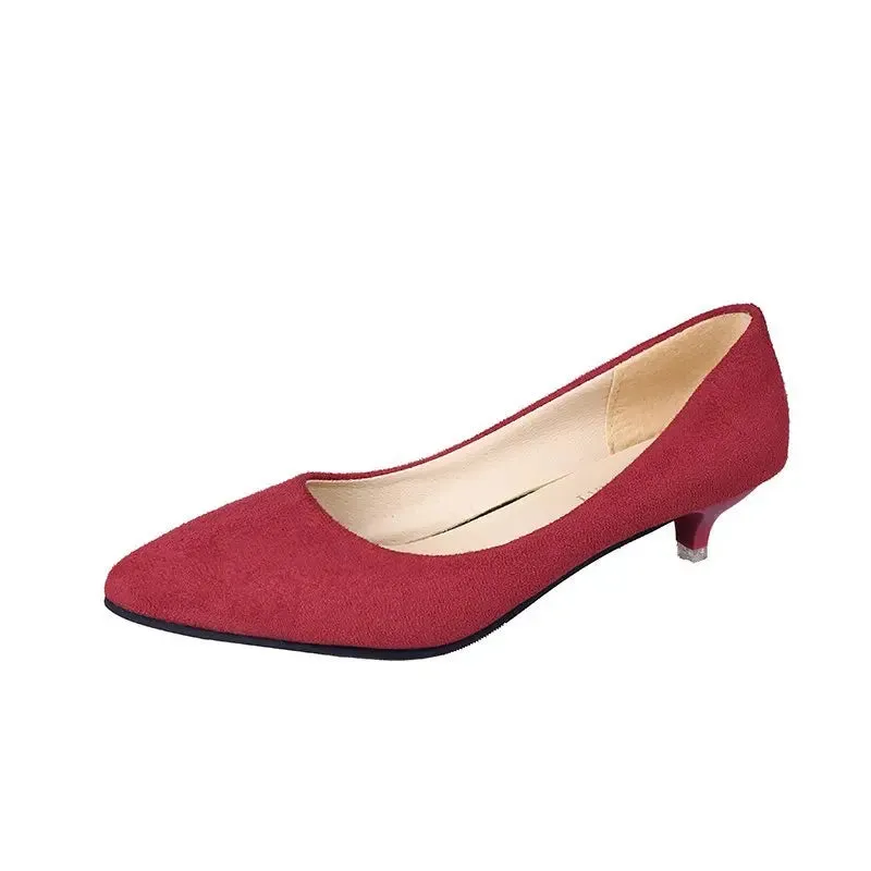 Shallow Casual Low Heels Pointed Toe Office Shoes