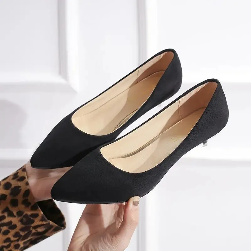 Shallow Casual Low Heels Pointed Toe Office Shoes