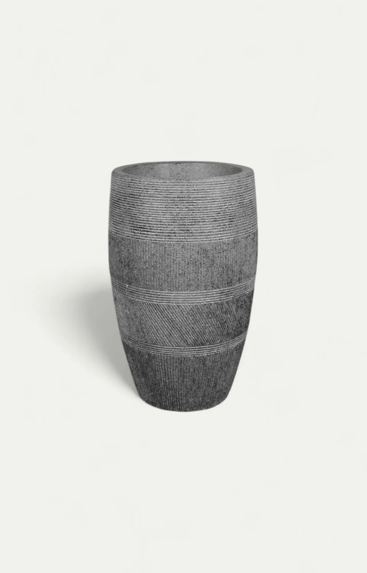 Striated Style Planter Set