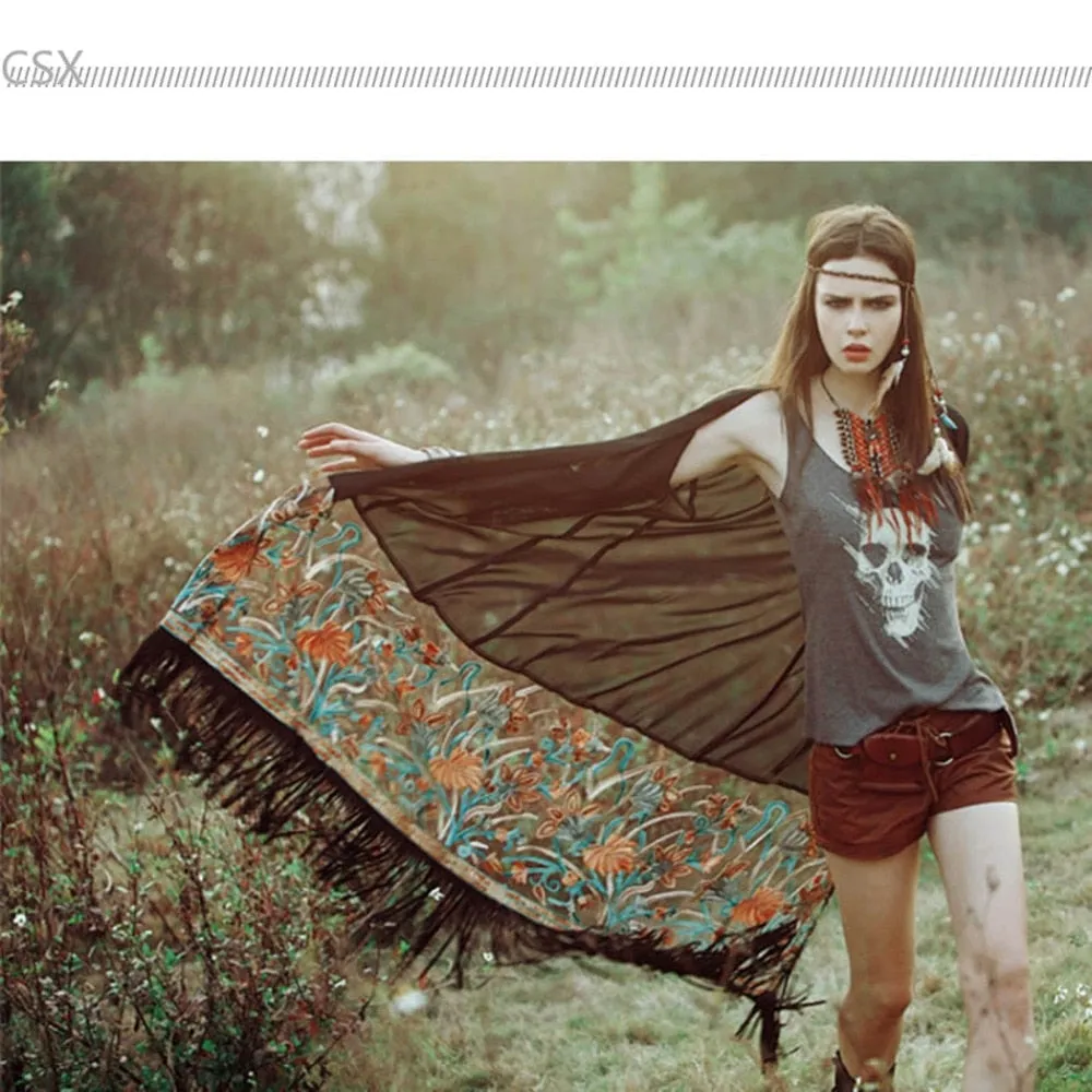 Strike A Rose Embroidered Kimono