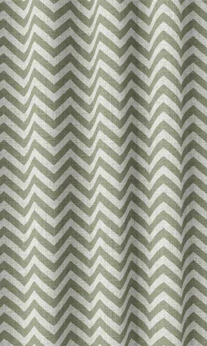 'Urbino' Modern Chevron Print Roman Shades (Green/ White)
