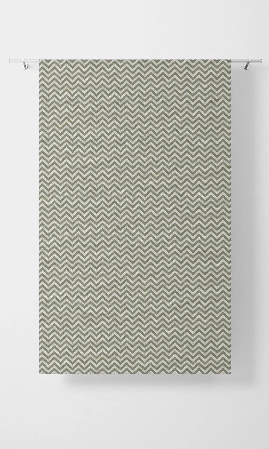 'Urbino' Modern Chevron Print Roman Shades (Green/ White)