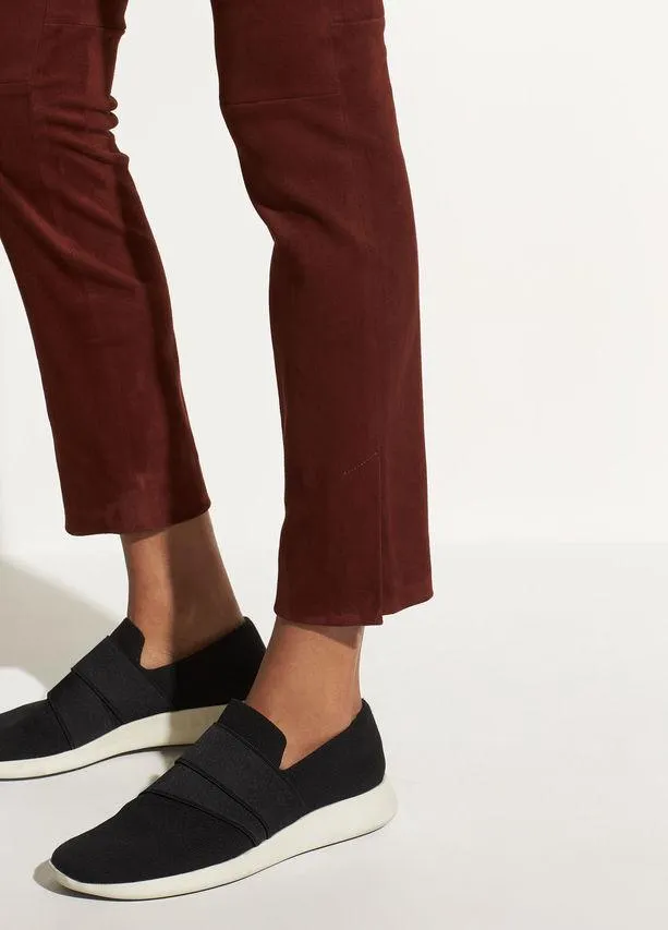 Vince - Stretch Suede Split Hem Crop Jasper