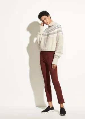 Vince - Stretch Suede Split Hem Crop Jasper