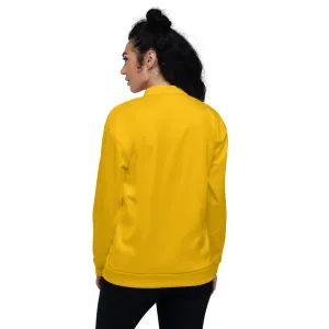 Womens Bomber Jacket, Golden Yellow 2